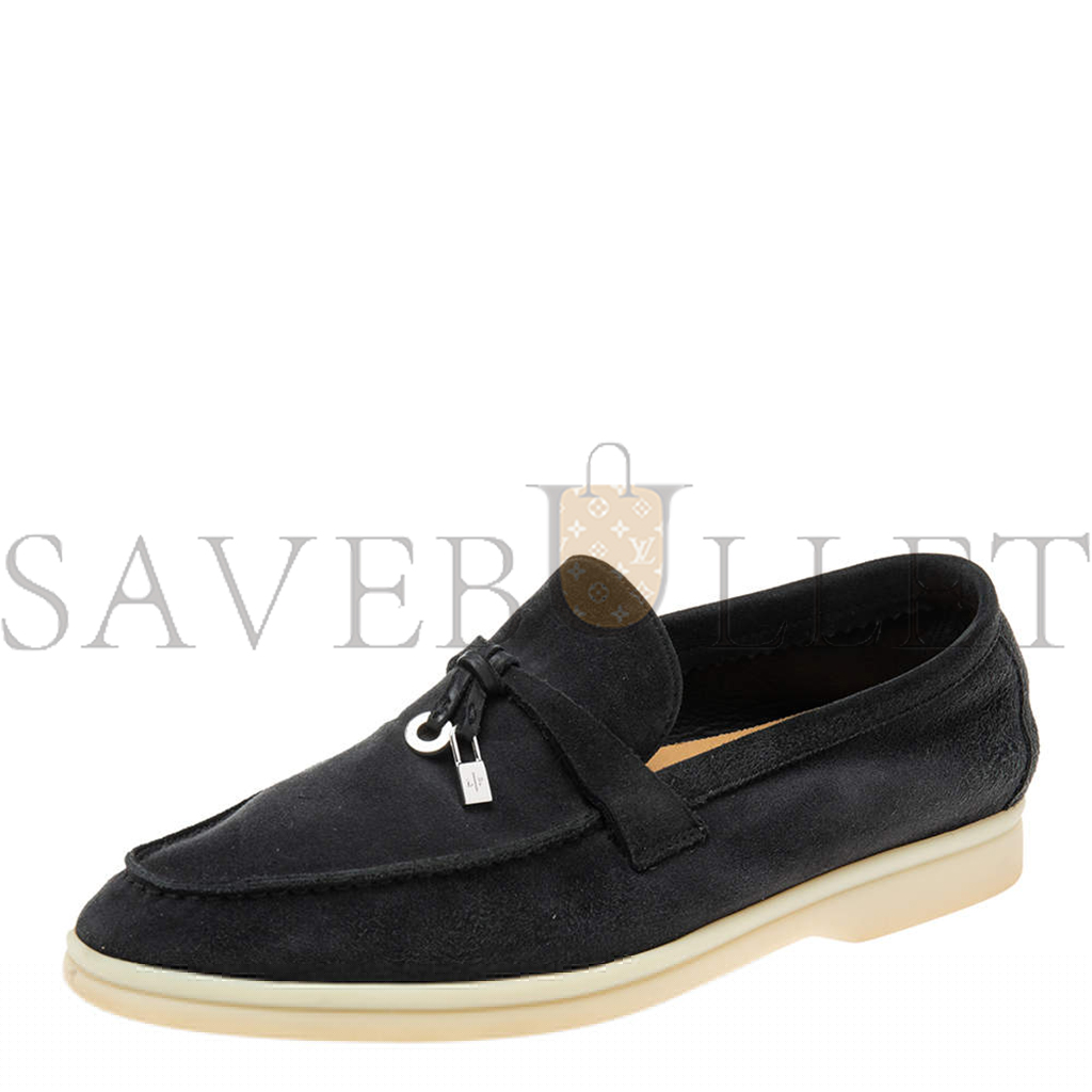 L**o p*ana black suede summer charms walk slip on loafers fae5444mb97